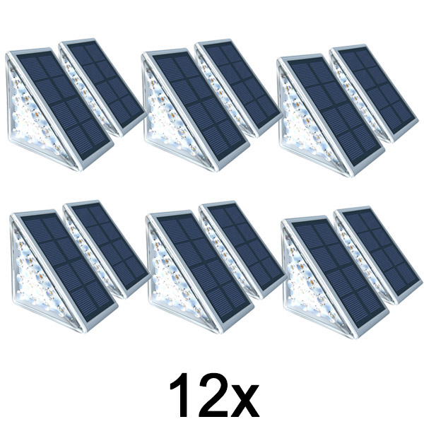6x Wodoodporna lampa solarna (2 sztuki) | LUMOSTEP