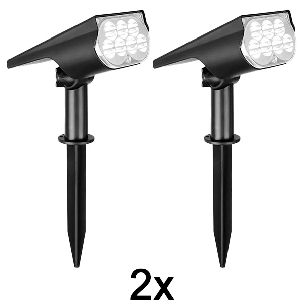 2x Zewnętrzna lampa solarna punktowa | SPOTIKE