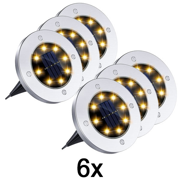2x Światła podłogowe solarne do użytku zewnętrznego (3 szt.) | LUMIGARD