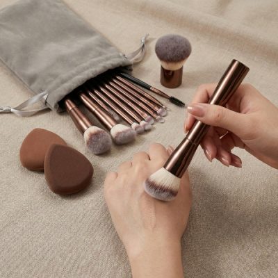 Miękkie pędzle do makijażu dla skóry wrażliwej – Zestaw 20 sztuk | MAKBRUSH